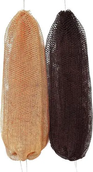 African Net Sponge Authentic, 2 Pieces African Exfoliating Net Sponge with Knots, Quick-Drying Body Scrub Net, Bath Washcloth Loofah for Women and Men (Brown+Champagne Gold) African Net Sponge Authentic, 2 Pieces African Exfoliating Net Sponge with Knots, Quick-Drying Body Scrub Net, Bath Washcloth Loofah for Women and Men (Brown+Champagne Gold)