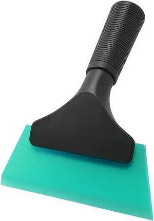FOSHIO Small Squeegee with 5 Inch Light Blue Rubber Blade Mini Wiper Window Tinting Tools for Mirror Glass Window Cleaner with Non-Slip Handle FOSHIO Small Squeegee with 5 Inch Light Blue Rubber Blade Mini Wiper Window Tinting Tools for Mirror Glass Window Cleaner with Non-Slip Handle