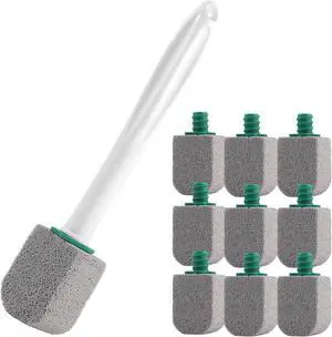 Pumice Stone Toilet Cleaner with Long Handle,Pumice Toilet Scrubber Toilet Bowl Stain,Rust and Grease Stain Clean,1 Handle+10 Pumice Stones Pumice Stone Toilet Cleaner with Long Handle,Pumice Toilet Scrubber Toilet Bowl Stain,Rust and Grease Stain Clean,1 Handle+10 Pumice Stones