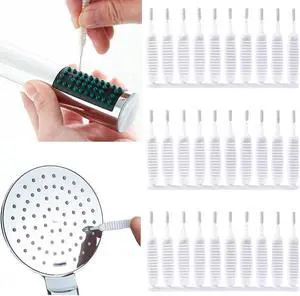 30pcs Shower Nozzle Cleaning Brush Anti-Clogging for Shower Head Cleaning Brush for Pore Gap Clean with Nylon Bristle Non-Slip Handle by Alnorte 30pcs Shower Nozzle Cleaning Brush Anti-Clogging for Shower Head Cleaning Brush for Pore Gap Clean with Nylon Bristle Non-Slip Handle by Alnorte