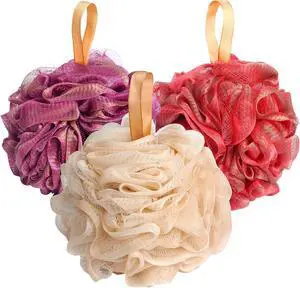 Fishent Shower Sponge Shower Loofah, Body Wash Loofah Sponge Body Scrubber, 3 Pack 60g Large Size Lofas for Shower, Cleaning Loofahs Sponge Body Sponges for All Skin Types Fishent Shower Sponge Shower Loofah, Body Wash Loofah Sponge Body Scrubber, 3 Pack 60g Large Size Lofas for Shower, Cleaning Loofahs Sponge Body Sponges for All Skin Types