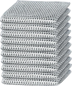 10-Pack Double-Layer Dry/Wet Dual-Use Metal Wire Non-Scratch Cloth Multi-Purpose Magic Cleaning Cloth Silver Wire Dish Cloth for Cookware, Tableware, Sink, Stove Cleaning, etc.(10PCS) 10-Pack Double-Layer Dry/Wet Dual-Use Metal Wire Non-Scratch Cloth Multi-Purpose Magic Cleaning Cloth Silver Wire Dish Cloth for Cookware, Tableware, Sink, Stove Cleaning, etc.(10PCS)