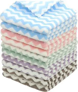 Microfiber Cleaning Cloth, 10 Pack Microfiber Rags,12x12,Mix Color Microfiber Cleaning Cloth, 10 Pack Microfiber Rags,12x12,Mix Color