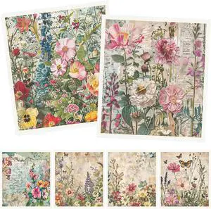 Vintage Floral Swedish Dishcloths for Kitchen 6PCS Floral Swedish Cloths for Washing Dishes Reusable Retro Wildflower Themed Washable Kitchen Towels Sponge Cloths for Home Party Cleaning Vintage Floral Swedish Dishcloths for Kitchen 6PCS Floral Swedish Cloths for Washing Dishes Reusable Retro Wildflower Themed Washable Kitchen Towels Sponge Cloths for Home Party Cleaning