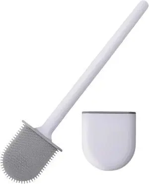 Silicone Toilet Brush,Toilet Bowl Brush,Toilet Brush and Holder Set,Rv Toilet Cleaner Brush Wall Mounted for BathroomRV Travel Trailers and Campers Silicone Toilet Brush,Toilet Bowl Brush,Toilet Brush and Holder Set,Rv Toilet Cleaner Brush Wall Mounted for BathroomRV Travel Trailers and Campers