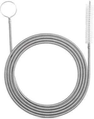 RayTour Extra-Thick Drain Brush with Stronger Spring 61-Inch Stainless Steel and Nylon Pipe Cleaner for Flexible, Curved & Slim Holes, Stronger Spring Version RayTour Extra-Thick Drain Brush with Stronger Spring 61-Inch Stainless Steel and Nylon Pipe Cleaner for Flexible, Curved & Slim Holes, Stronger Spring Version