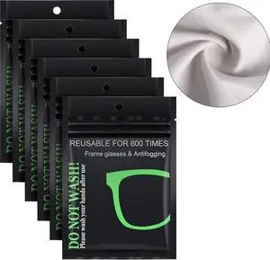 Frienda Anti Fog Wipes Nano Anti Fog Cloth Defog Reusable Cleaning Cloth for Glasses Goggles Motorcycle Helmet Eyeglass Camera Lens (6 Pieces) Frienda Anti Fog Wipes Nano Anti Fog Cloth Defog Reusable Cleaning Cloth for Glasses Goggles Motorcycle Helmet Eyeglass Camera Lens (6 Pieces)