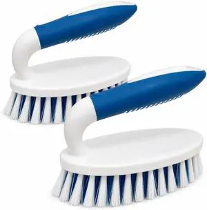 Scrub Brush, 2 Pack Household Cleaning Brushes with Stiff Bristles, Scrubbing Brush for Carpet, Shower, Bathtub, Kitchen, Pool Tile, Bathroom Scrubber Scrub Brush, 2 Pack Household Cleaning Brushes with Stiff Bristles, Scrubbing Brush for Carpet, Shower, Bathtub, Kitchen, Pool Tile, Bathroom Scrubber
