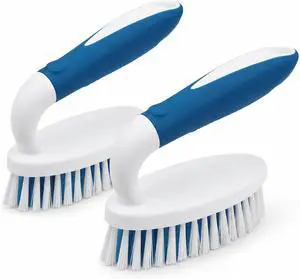 2 Pack Scrub Brushes with Stiff Bristles 2 Pack Scrub Brushes with Stiff Bristles