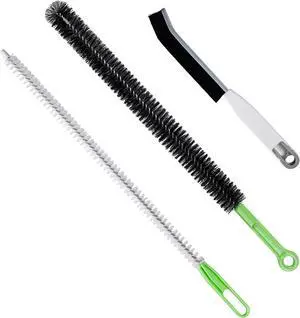 Upgraded Cleaning Brush Kit - 3-Piece Set, Flexible Drain Brush, Crevice Brush with Nie, Ideal for Kitchen, Bathroom, Toilet, Vent Scrubber Upgraded Cleaning Brush Kit - 3-Piece Set, Flexible Drain Brush, Crevice Brush with Nie, Ideal for Kitchen, Bathroom, Toilet, Vent Scrubber