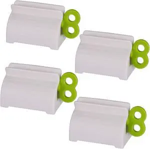 Toothpaste Tube Roller - Manual Squeezer Tool, Toothbrush Squeezer, Clip Holder Stand Winder by XYKEEY (Green) Toothpaste Tube Roller - Manual Squeezer Tool, Toothbrush Squeezer, Clip Holder Stand Winder by XYKEEY (Green)
