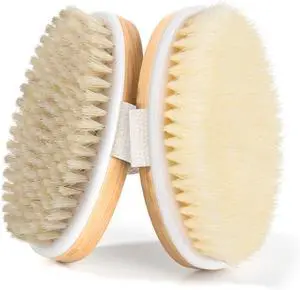 2 Pack Dry Brushing Body Brush, Natural and Soft Bristle Shower Brush for Body Cleaning, Exfoliating Bath Brush for Lymphatic Drainage Improve Circulation, Body Exfoliator Scrubber for Women Men 2 Pack Dry Brushing Body Brush, Natural and Soft Bristle Shower Brush for Body Cleaning, Exfoliating Bath Brush for Lymphatic Drainage Improve Circulation, Body Exfoliator Scrubber for Women Men