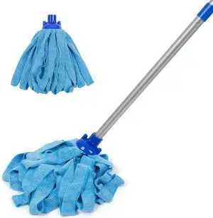 Mop, Microfiber Cloth Mops for Floor Cleaning, Small Mop with 2 Refills Mop, Microfiber Cloth Mops for Floor Cleaning, Small Mop with 2 Refills