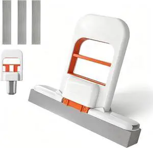 Self Squeezing Mini Mop, Mini Foldable Desktop Mop, Orange Small Sponge Mop, Wet and Dry Use Cleaning System, Replaceable Head, for Desktop, Kitchen, Counter, Glass, Tile (White) Self Squeezing Mini Mop, Mini Foldable Desktop Mop, Orange Small Sponge Mop, Wet and Dry Use Cleaning System, Replaceable Head, for Desktop, Kitchen, Counter, Glass, Tile (White)
