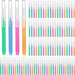 Patelai 100 Pcs Braces Dental Brushes,Bright Colors,Multiple Sizes Patelai 100 Pcs Braces Dental Brushes,Bright Colors,Multiple Sizes