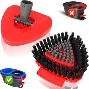 Spin Mop Replacement Scrub Brush Head & Base for O Cedar RinseClean System Spin Mop Replacement Scrub Brush Head & Base for O Cedar RinseClean System