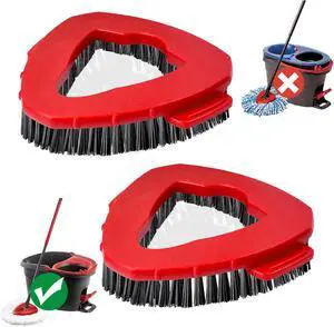 2 Pack Replacement Scrub Brush Head Compatible for EasyWring 1-Tank System 2 Pack Replacement Scrub Brush Head Compatible for EasyWring 1-Tank System