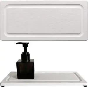 2 PCS Water Absorbing Stone Trays for Bathroom Sink Fast Drying Coasters 2 PCS Water Absorbing Stone Trays for Bathroom Sink Fast Drying Coasters