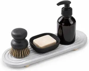 Fast-Dry Diatomite Sink Tray Organizer Absorbent Light Grey Fast-Dry Diatomite Sink Tray Organizer Absorbent Light Grey