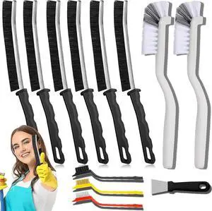 Crevice Cleaning Brush Set (12 Pack) Hard Bristle Gap Cleaning Tool for Window Tracks, Grout & Bathroom Corners Thin Deep Cleaning Brush for Kitchen Sink, Sliding Door Tracks & Tight Spaces Crevice Cleaning Brush Set (12 Pack) Hard Bristle Gap Cleaning Tool for Window Tracks, Grout & Bathroom Corners Thin Deep Cleaning Brush for Kitchen Sink, Sliding Door Tracks & Tight Spaces