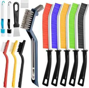 13Pcs Crevice Cleaning Brushes, Hard Bristle Deep Cleaning Tools for Gaps 13Pcs Crevice Cleaning Brushes, Hard Bristle Deep Cleaning Tools for Gaps