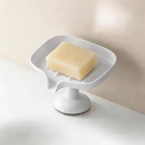 PAVSTINE Self-Draining Soap Dish with Suction Cup, Stand Bar Soap Holder PAVSTINE Self-Draining Soap Dish with Suction Cup, Stand Bar Soap Holder