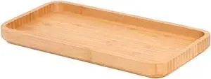 Bamboo Vanity Tray Bamboo Counter Tray Rack for Organizing Decor Display Toilet Tank Top Tray Pallet, Bathroom Storage Vanity Pallet 11.8 x 6 x 0.7in Bamboo Vanity Tray Bamboo Counter Tray Rack for Organizing Decor Display Toilet Tank Top Tray Pallet, Bathroom Storage Vanity Pallet 11.8 x 6 x 0.7in