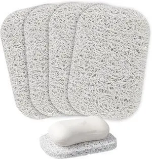 4PCS White Soap Holder Pad BPA-Free Savers Pads for Soap Dish,Easy to Clean Soap Lifting Pads Suitable for Shower Kitchen Bathroom Bathroom Travel Hotel Cleaning Products 4PCS White Soap Holder Pad BPA-Free Savers Pads for Soap Dish,Easy to Clean Soap Lifting Pads Suitable for Shower Kitchen Bathroom Bathroom Travel Hotel Cleaning Products