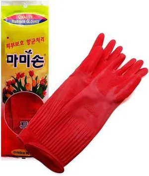 MAMISON Quality Kitchen Rubber Gloves (1 Pairs, X-Large), Cleaning, Washing, Non-Slip Reusable Natural Latex Gloves, House Hold. Korean Kitchen MAMISON Quality Kitchen Rubber Gloves (1 Pairs, X-Large), Cleaning, Washing, Non-Slip Reusable Natural Latex Gloves, House Hold. Korean Kitchen