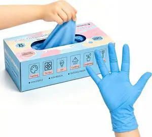 PROMEDIX P Kids Gloves Disposable for 6-10 Years,100PCS Nitrile Gloves for Crafting,Cooking,Gardening, Latex-Free,Powder-Free PROMEDIX P Kids Gloves Disposable for 6-10 Years,100PCS Nitrile Gloves for Crafting,Cooking,Gardening, Latex-Free,Powder-Free
