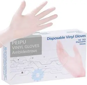 PEIPU Vinyl Disposable Gloves,Powder Free,Cleaning Service Gloves, Latex Free PEIPU Vinyl Disposable Gloves,Powder Free,Cleaning Service Gloves, Latex Free