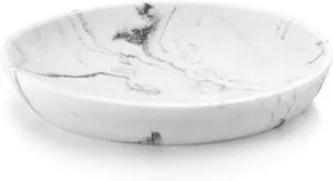 Luxspire Oval Soap Dish, Resin soap Holder for Bathroom, Gravel White Luxspire Oval Soap Dish, Resin soap Holder for Bathroom, Gravel White