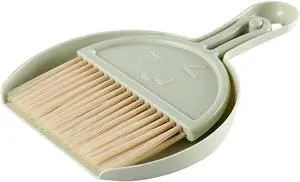 Mini Hand Brooms Small Dust Pan and Brush Set for Table, Desk, Countertop, Key Board, Cat, Dog and Other Pets (Green) (ENG547) Mini Hand Brooms Small Dust Pan and Brush Set for Table, Desk, Countertop, Key Board, Cat, Dog and Other Pets (Green) (ENG547)