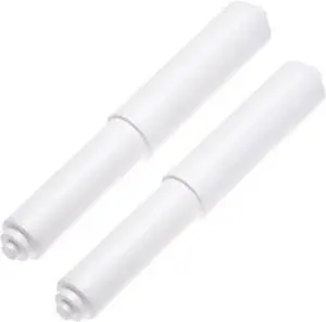 2 Pack White Toilet Paper Holder Spring Loaded Roller Replacement Rod 2 Pack White Toilet Paper Holder Spring Loaded Roller Replacement Rod