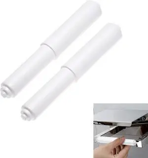 2 Pack White Toilet Paper Holder,Plastic Toilet Tissue Roll Holder Insert in Household Restaurant Toilet Replacement Roller Spring Loaded Rod 2 Pack White Toilet Paper Holder,Plastic Toilet Tissue Roll Holder Insert in Household Restaurant Toilet Replacement Roller Spring Loaded Rod