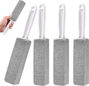 4 Pack Toilet Pumice Stone with Handle,Pumice Stone Toilet Bowl Cleaner 4 Pack Toilet Pumice Stone with Handle,Pumice Stone Toilet Bowl Cleaner