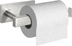 NearMoon Toilet Paper Holder Self Adhesive, Premium Thick SUS304 Stainless Steel Square Rustproof Toilet Roll Holder no Drilling for Bathroom, Kitchen, Washroom (Brushed Nickel) NearMoon Toilet Paper Holder Self Adhesive, Premium Thick SUS304 Stainless Steel Square Rustproof Toilet Roll Holder no Drilling for Bathroom, Kitchen, Washroom (Brushed Nickel)