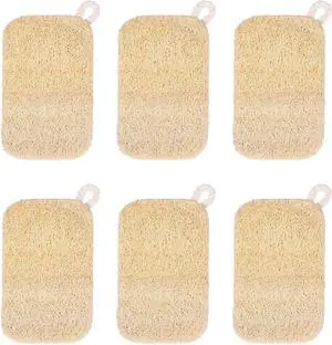 6 PCS Loofah Dish Sponge, Compostable Natural Sponges for Dishes, Natural Loofah Sponge for Kitchen 6 PCS Loofah Dish Sponge, Compostable Natural Sponges for Dishes, Natural Loofah Sponge for Kitchen