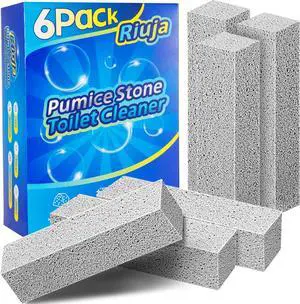 Riuja 6 Pack Pumice Stone Toilet Bowl Cleaner, Pumice Stone for Cleaning Riuja 6 Pack Pumice Stone Toilet Bowl Cleaner, Pumice Stone for Cleaning