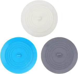 Bathtub Drain Stopper 3 Pack, V-TOP 5inch Tub Stopper Bathtub Drain Cover, Silicone Bath Tub Plug Essentials Flat Suction for Kitchen Bathroom Laundry Accessories Bathtub Drain Stopper 3 Pack, V-TOP 5inch Tub Stopper Bathtub Drain Cover, Silicone Bath Tub Plug Essentials Flat Suction for Kitchen Bathroom Laundry Accessories