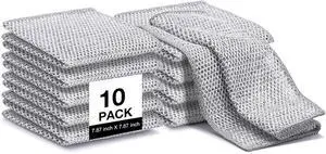 Inkhut Non Scratch Wire Dishcloth, Multipurpose Wire Dishwashing Rag for Wet and Dry, Multifunctional Dish Rags for Washing Dishes, Reusable Steel Wool Scrubber for Kitchen Cleaning Inkhut Non Scratch Wire Dishcloth, Multipurpose Wire Dishwashing Rag for Wet and Dry, Multifunctional Dish Rags for Washing Dishes, Reusable Steel Wool Scrubber for Kitchen Cleaning