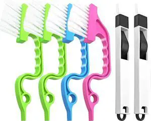 Crevice Gap Cleaning Brush Tool: 6PCS Hand-held Groove Gap Cleaning Tools Crevice Gap Cleaning Brush Tool: 6PCS Hand-held Groove Gap Cleaning Tools