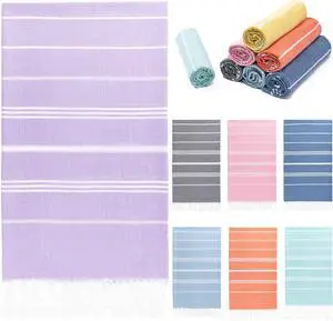 Turkish Beach Towel, 36"x71" Quick Dry Sand Free Oversized Towel, Purple Turkish Beach Towel, 36"x71" Quick Dry Sand Free Oversized Towel, Purple