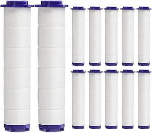 High Pressure Handheld Turbo Fan Shower Head PP-Cotton Filter Cartridge,3.7in Detachable Propeller Hydro Jet Shower Head Filter,set of 12 High Pressure Handheld Turbo Fan Shower Head PP-Cotton Filter Cartridge,3.7in Detachable Propeller Hydro Jet Shower Head Filter,set of 12