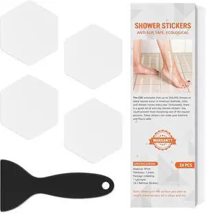 Non Slip Bathtub Stickers, Shower Stickers for Safety Bathroom Tubs, Bathtub Non Slip Stickers and Adhesive Decals Scraper for Bath Tub, Shower Floor, Stairs, Ladders(Square Shape, Clear) (24, Clear) Non Slip Bathtub Stickers, Shower Stickers for Safety Bathroom Tubs, Bathtub Non Slip Stickers and Adhesive Decals Scraper for Bath Tub, Shower Floor, Stairs, Ladders(Square Shape, Clear) (24, Clear)