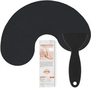 Non Slip Bathtub Stickers, 24 PCS Shower Stickers for Safety Bathroom Tubs, Bathtub Non Slip Stickers and Adhesive Decals Scraper for Bath Tub, Shower Floor, Stairs, Ladders(Round Shape,Black) Non Slip Bathtub Stickers, 24 PCS Shower Stickers for Safety Bathroom Tubs, Bathtub Non Slip Stickers and Adhesive Decals Scraper for Bath Tub, Shower Floor, Stairs, Ladders(Round Shape,Black)