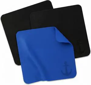 Anchor Glasses Cleaning Cloth - Ultra Soft Premium Microfiber Lens Cloths for Eyeglasses, Camera, Cell Phone, Screens - Anti-Streak, No Scratch Eye Glasses Cleaner Wipes - 3 Pack (2 Black, 1 Blue) Anchor Glasses Cleaning Cloth - Ultra Soft Premium Microfiber Lens Cloths for Eyeglasses, Camera, Cell Phone, Screens - Anti-Streak, No Scratch Eye Glasses Cleaner Wipes - 3 Pack (2 Black, 1 Blue)