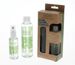 SEEGREEN Lens and Screen Cleaning KIT | Eyeglass, Sunglass and Screen Cleaner | 2oz Spray CLEANER/6oz Refill, (2) Microfiber Cleaning Cloths and (1) SLIPCASE | 8oz Care KIT SEEGREEN Lens and Screen Cleaning KIT | Eyeglass, Sunglass and Screen Cleaner | 2oz Spray CLEANER/6oz Refill, (2) Microfiber Cleaning Cloths and (1) SLIPCASE | 8oz Care KIT