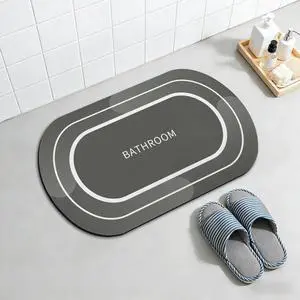 Non-Slip Bath Mat, 16x24 Inch Quick Drying Rubber Backing Rug Non-Slip Bath Mat, 16x24 Inch Quick Drying Rubber Backing Rug