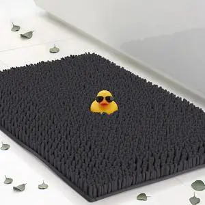 Chenille Bath Mats 22"x14", Plush Absorbent Bath Mats Quick Dry, Soft & Machine Washable, Non Slip Carpet for Bathroom, Thick Bathroom Rugs, Shower Restroom Rug Mat, Alfombras De Bano, Bathrugs Chenille Bath Mats 22"x14", Plush Absorbent Bath Mats Quick Dry, Soft & Machine Washable, Non Slip Carpet for Bathroom, Thick Bathroom Rugs, Shower Restroom Rug Mat, Alfombras De Bano, Bathrugs
